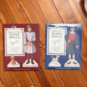 American Girl Samantha and Molly Paper Dolls - Molly brand new